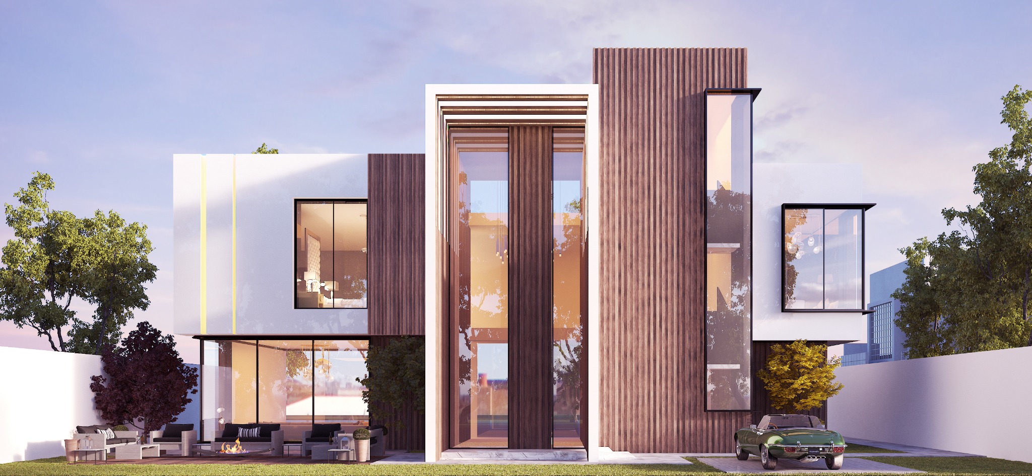 P004 private villa facade design
