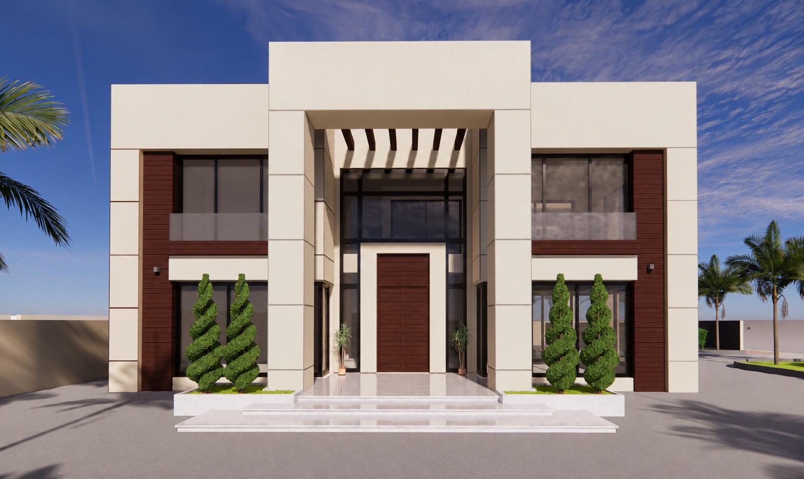 P019 private villa facade design