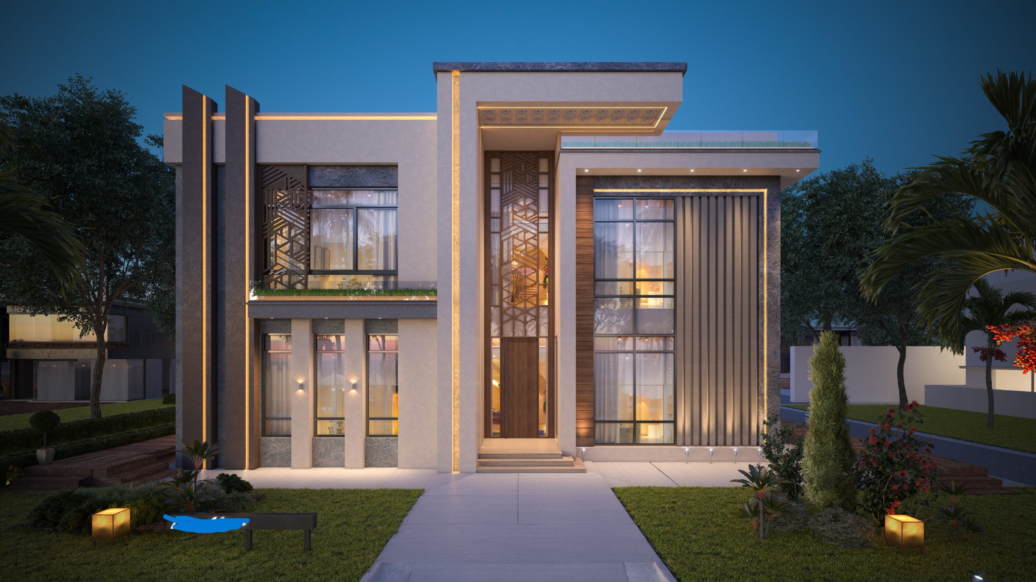 P020 villa facade design