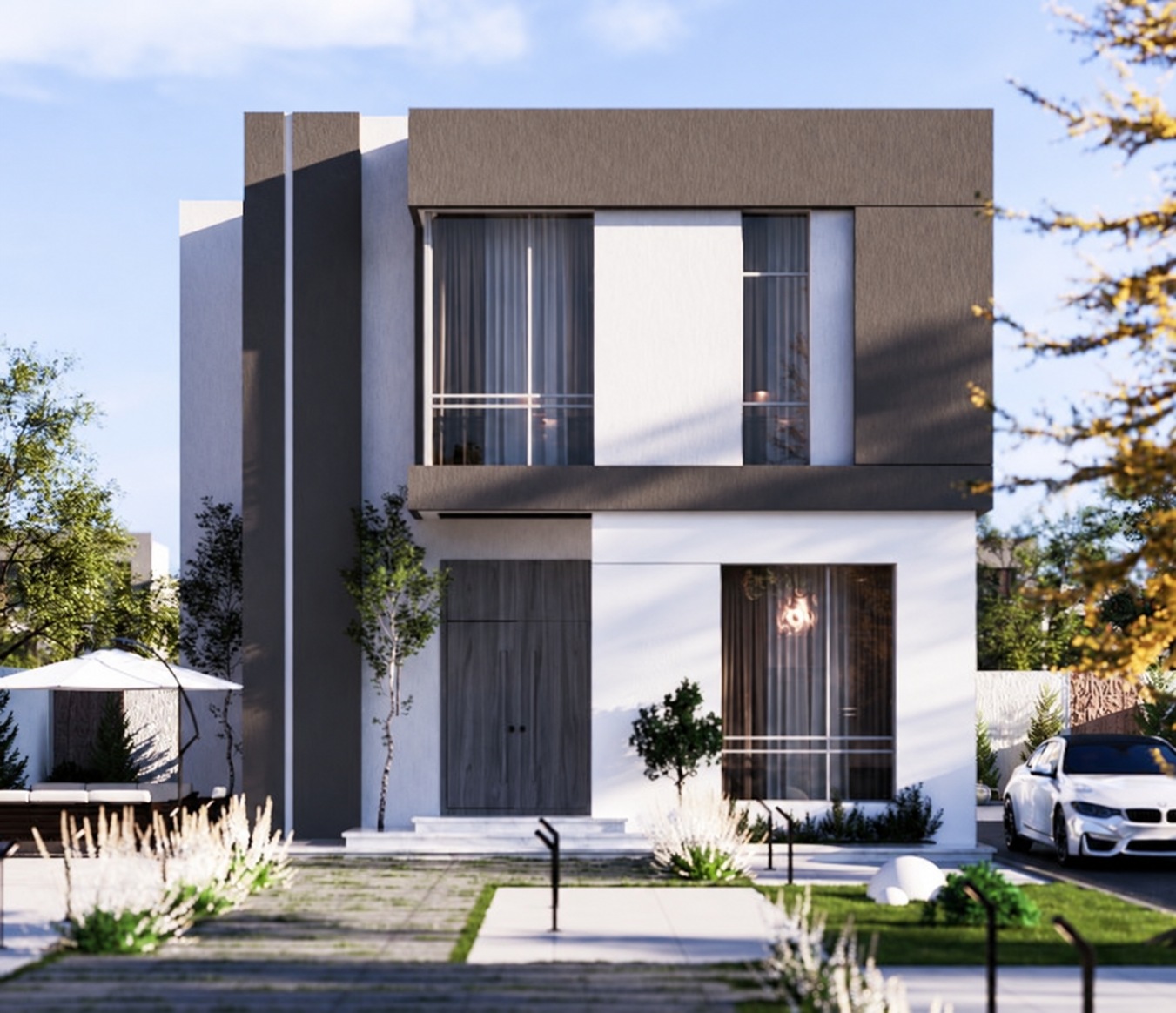 Villa facade design from the Modern Build project portfolio