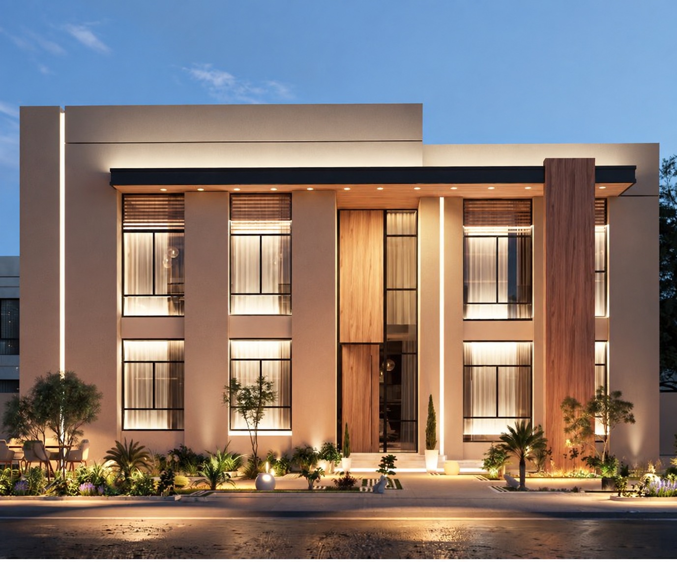 Villa facade design from the Modern Build project portfolio
